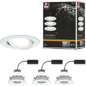 Paulmann Inbouwlamp voor badkamer Set van 3 stuks 18 W Wit (mat)