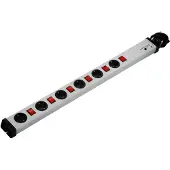 Ehmann 0232x00062301 Overspanningsveilige stekkerdoos 6-voudig Grijs Randaarde stekker 1 stuk(s)
