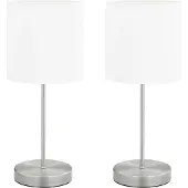 Syfax Tafellampen 2 st met aanraakknop E14 wit