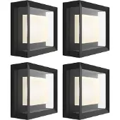 Philips Hue Econic muurlamp White and Color Zwart modern 4-pack