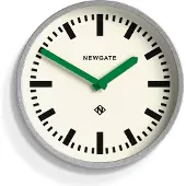 Newgate Luggage - wandklok - Verzinkte uitvoering met groene wijzers