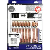 Daler Rowney Simply Sketching: Set van 40 tekenpotloden