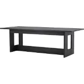 Venture Home Milly eetkamertafel 100x235cm zwart.