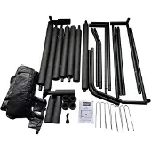 Lean Sport Draagbare voetbaldoel voor kinderen, metalen, 300x200x120 cm