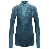 Odlo Blackcomb Eco 1/2 Zip Thermoshirt Dames Provincial Blue M
