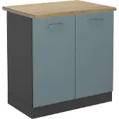 Vicco R-Line Wastafelkast – 80 cm, WB Eik Blauw-grijs