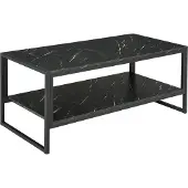 HOMCOM -Salontafel-Hout-106x50x47cm-Zwart