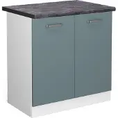 Vicco R-Line Wastafelkast – 80 cm, WB Antraciet Blauw-grijs