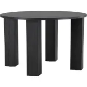 Ebuy24 Juno eetkamertafel Ø120cm zwart.