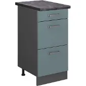 Vicco R-Line Keukenonderkast – 40 cm met laden, WB Antraciet Blauw-grijs