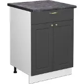 Vicco Fame-Line Keukenonderkast – 60 cm met lade, WB Antraciet Antraciet-goud