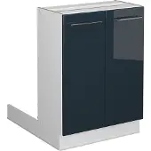 Vicco Fame-Line Keukeneiland – 60 cm zonder werkblad Donkerblauw hoogglans