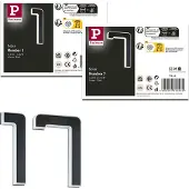 Paulmann Set Solar LED-huisnummerverlichting incl. verwisselbare accu 3000K 2x6lm 2x0,2W Zwart