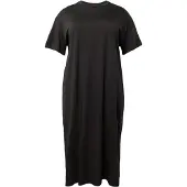Vero moda Molly Oversize Calf Midi-jurk Met Korte Mouwen