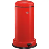 Wesco Baseboy Prullenbak met Soft Close | 20 Liter | Metaal - Rood | Pedaalemmer