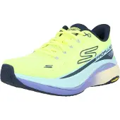 SKECHERS Loopschoen 'MAX CUSHIONING PROPULSION' navy / lichtblauw / limoen