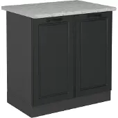 Vicco R-Line Wastafelkast – 80 cm WB Marmer Antraciet landhuis