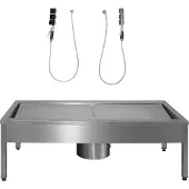 Kwc AR schoenreinigingsinstallatie, SIRIUS, editie, 700x500x600 mm, 1 reinigingsplaats
