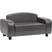 Syfax Hondenbank 80x50x40 cm kunstleer grijs