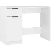 Syfax Bureau 100x50x75 cm bewerkt hout wit