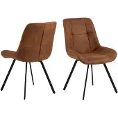 Ebuy24 Eetkamerstoel Waylor - bruin