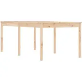 vidaXL Tuintafel 203,5x100x76 cm massief grenenhout