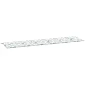 vidaXL Tuinbankkussen bladpatroon 200x50x3 cm stof
