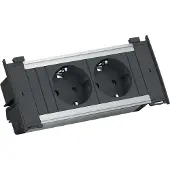 Bachmann KAPSA X-Small 2x geaard stopcontact, montage stekker