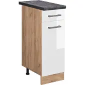 Vicco R-Line Keukenonderkast – 30 cm, WB Antraciet Wit Hoogglans