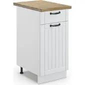 Vicco Fame-Line Keukenonderkast – 40 cm, WB Eik Wit Landhuis