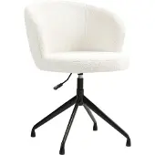 HOMCOM -Bureaustoel-Polyester-62x64x89cm-Crème