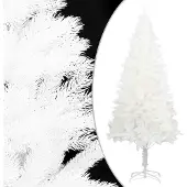 The Living Store : Kunstkerstboom, natuurgetrouwe naalden, wit, 150 cm