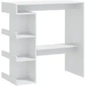 Syfax Bartafel met opbergrek 100x50x101,5 cm hoogglans wit