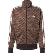 Adidas Originals Sweatvest 'Firebird' bruin / ombergrijs / wit