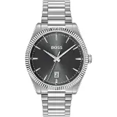 BOSS Cheswick-horloge van roestvrij staal met gegroefde lunette