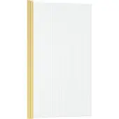 Aurlane Opvouwbare Badwand 80x140cm - Geborsteld Goud