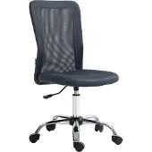 Vinsetto -Bureaustoel-Polyester-43x58x100cm-Donkergrijs