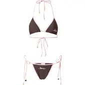 Juicy Couture Bikini 'TAIHITI CHARM GOTHIC' chocoladebruin / pastelroze