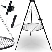 Berdsen BD-884 Driepoot voor boven het vuur met grill 180 cm, rooster 80 cm