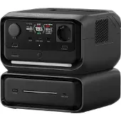 EcoFlow RIVER 3 Max (RIVER 3 Plus + extra batterij EB300) (zwart, 572 Wh, X-boost 2.400W, 2 LFP-batterijen)