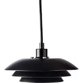 Dyberg Larsen Hanglampe , DL20, dimbare, Zwart, Woonkamer, Metaal, Scandinavisch