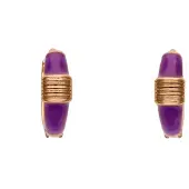 NAEMI Oorbellen goud / lila