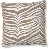 Classic collection Zebra kussen 50x50 cm Simply taupe