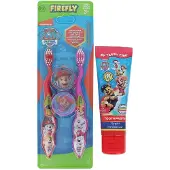 Firefly Paw Patrol Twin Pack Toothbrushes + Toothpaste