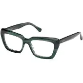 Max mara MM5210 52/16/140 Groene hoorn Voorzijde acetaat DAMES MM5210