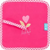 Lief! lifestyle Fopspeendoekje Girl uni rood, 23x23 cm