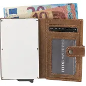 Hide & Stitches Portemonnee met Safety Wallet RFID Idaho Bruin