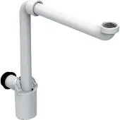 Geberit ruimtebesparende sifon 32 mm. 1 1/4" wit