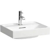 Laufen Meda - Fontein 45x35 cm, met overloop, kraangat, wit H8151110001041