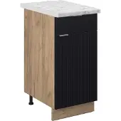 Vicco Fame-Line Keukenonderkast – 40 cm, WB Marmer Zwart gestreept